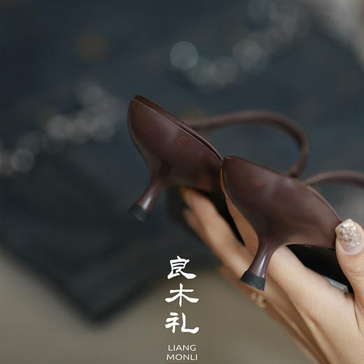 【特价不退不换】【不退不换】良木礼真丝布羊皮鞋（2365-11） 商品图4