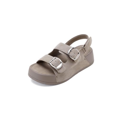 【夏季新款】2025年夏季新款舒适透气厚底平跟防滑大底大气百搭罗马凉鞋X25BG20661 商品图11