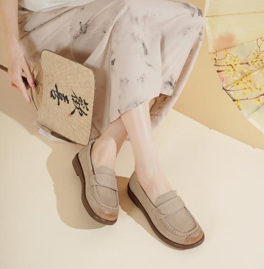 【春季新款】2025年春季新款舒适平底简约大气优雅百搭乐福鞋X25CM38991 商品图3