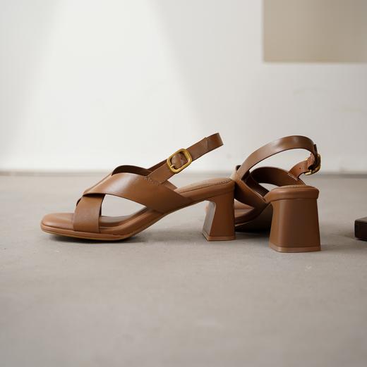 【夏季新款】2025年夏季新款舒适透气中跟防滑大底优雅百搭罗马凉鞋X25BG20551 商品图7