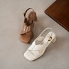 【夏季新款】2025年夏季新款舒适透气中跟防滑大底优雅百搭罗马凉鞋X25BG20551 商品缩略图6