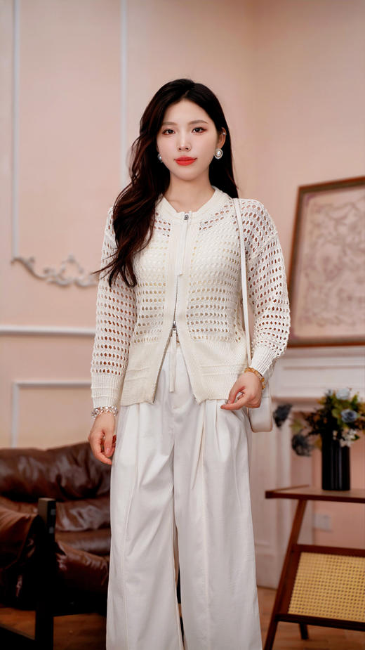 S1臣禾	【抗皱裤】立裁抗皱九分阔腿裤	JZ252060293现货 商品图4