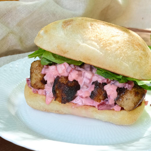 ★ 瑞典肉丸子恰巴塔Ciabatta with meatballs & beetroot slaw 商品图1