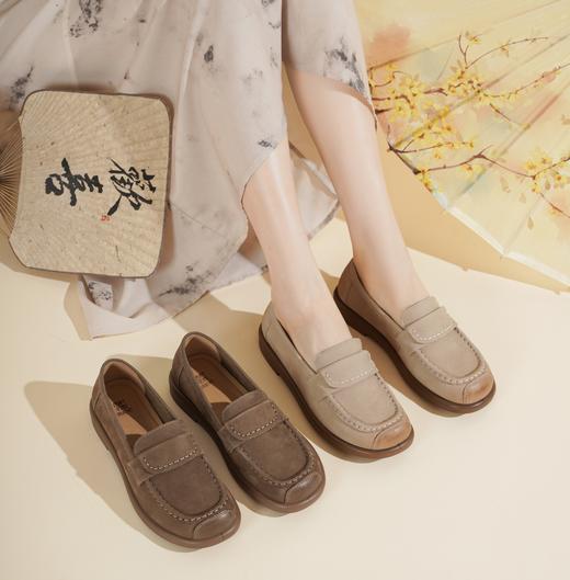 【春季新款】2025年春季新款舒适平底简约大气优雅百搭乐福鞋X25CM38991 商品图0