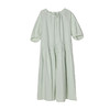 天丝棉日常通勤灯笼袖领口抽绳大裙摆连衣裙2025夏 商品缩略图4