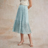 C+IMPRESS/西嘉原创设计 欧若风仿真丝光泽感半身裙女夏百褶A字裙BQ2502090 商品缩略图3