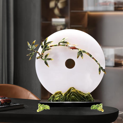 K-Yl-RD6818 节节高升玉石平安扣 摆件300*120*300 商品图1