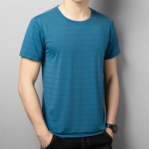 【M】【DCS】大依优型大码速干短袖T恤加肥加大宽松休闲胖子打底半袖男士上衣 商品图1