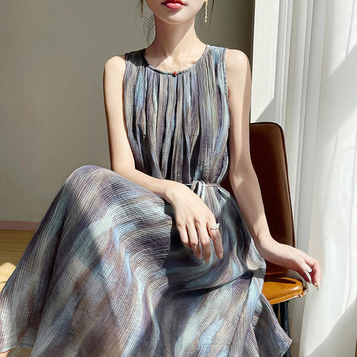 纤束马法式浪漫飘逸连衣裙 SL-8285 商品图6