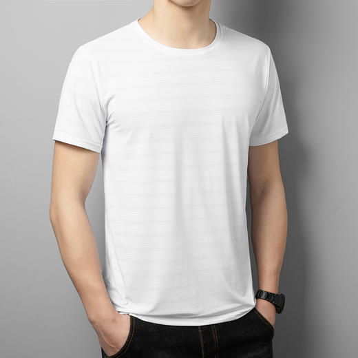 【M】【DCS】大依优型大码速干短袖T恤加肥加大宽松休闲胖子打底半袖男士上衣 商品图3