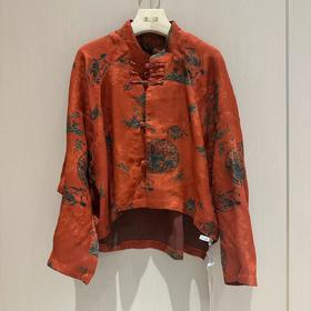 【2025门店同款】衬衫（24810763绛红·手工花罗）