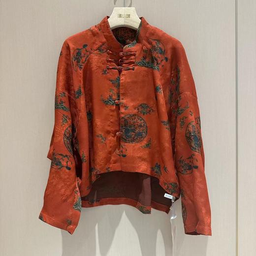 【2025门店同款】衬衫（24810763绛红·手工花罗） 商品图0