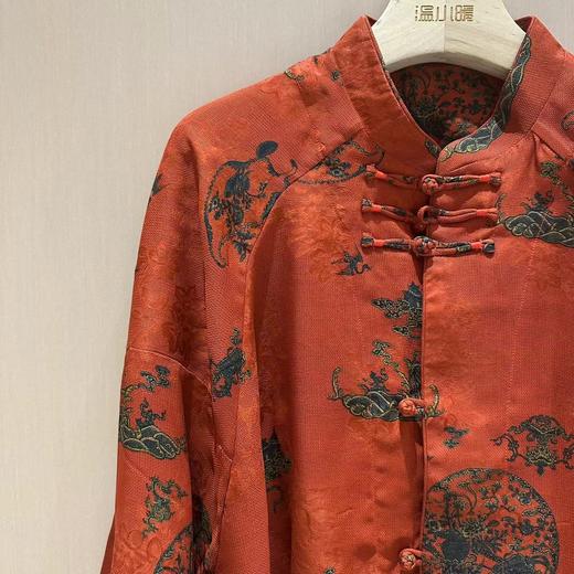 【2025门店同款】衬衫（24810763绛红·手工花罗） 商品图1