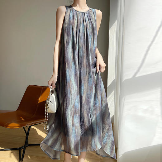 纤束马法式浪漫飘逸连衣裙 SL-8285 商品图0