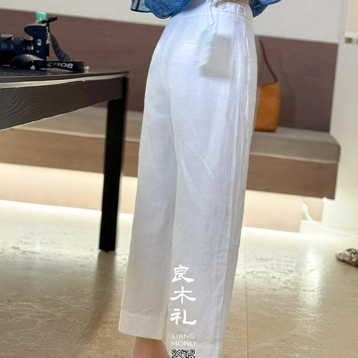 【不退不换】良木礼亚麻休闲裤（6802） 商品图3