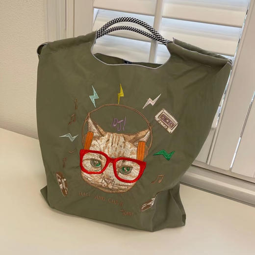 【高圆圆同款】刺绣帆布包（送肩带一根，颜色任选其一，不拍不发，多拍也不发） 商品图4