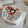 【妈妈最棒】翻糖女生蛋糕 商品缩略图0
