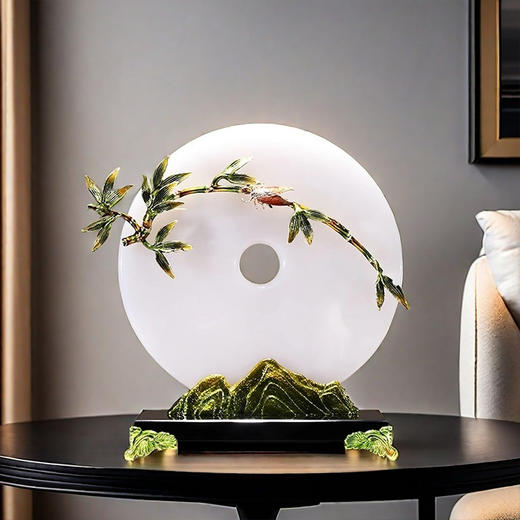 K-Yl-RD6818 节节高升玉石平安扣 摆件300*120*300 商品图2