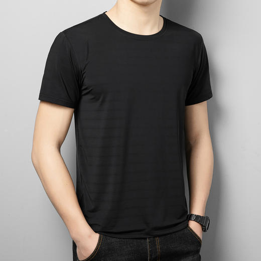 【M】【DCS】大依优型大码速干短袖T恤加肥加大宽松休闲胖子打底半袖男士上衣 商品图4