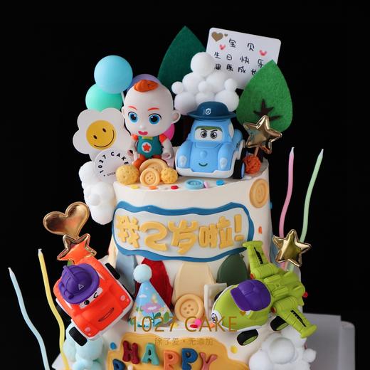 1027CAKE |  超级宝贝JOJO  双层  小汽车 商品图2