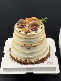 焦糖海盐坚果蛋糕