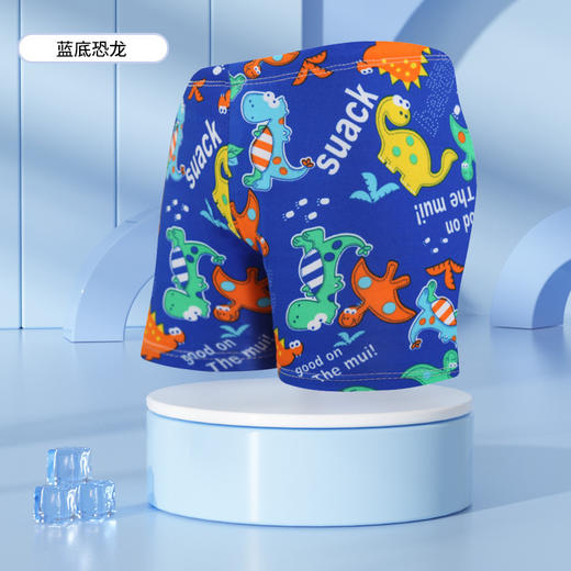 【高弹速干泳裤，吸湿透气，柔软舒适】儿童泳裤男童女童平角 可爱卡通游泳短裤 小孩宝宝游泳裤-QQ 商品图8