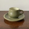 日本Noritake橄榄绿Stoneware咖啡杯碟 商品缩略图0