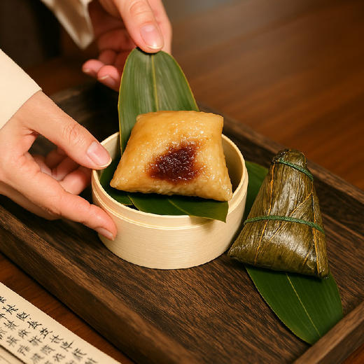 羽诗制造出品 竹佑端阳粽子陶瓷茶杯竹叶香插国风香挂礼盒套装 商品图3