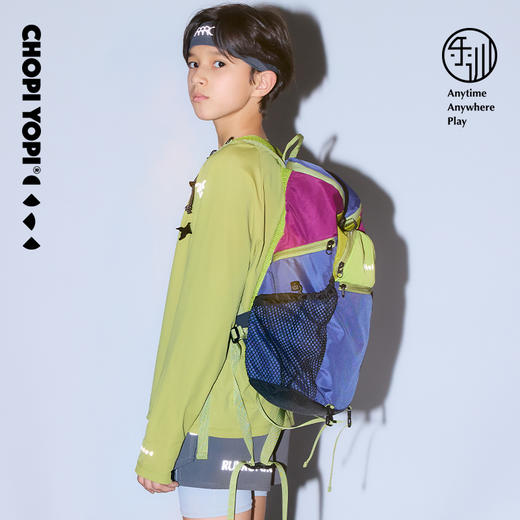 chopiyopi童装 儿童拼色户外多用双肩背包 商品图1