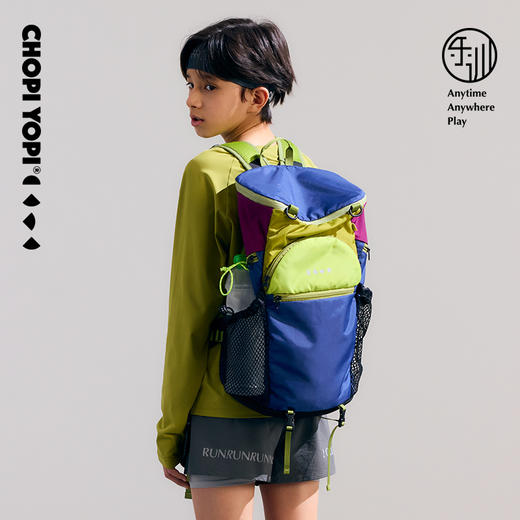 chopiyopi童装 儿童拼色户外多用双肩背包 商品图3
