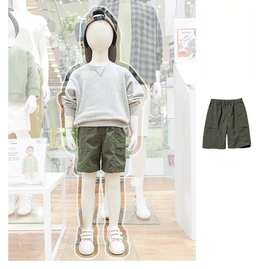 【49元任选2条】优家同款夏季男童女童休闲短裤儿童轻薄透气面料柔软舒适 商品图2