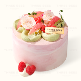 粉桃茶语 | 蜜桃酸奶抹茶慕斯蛋糕