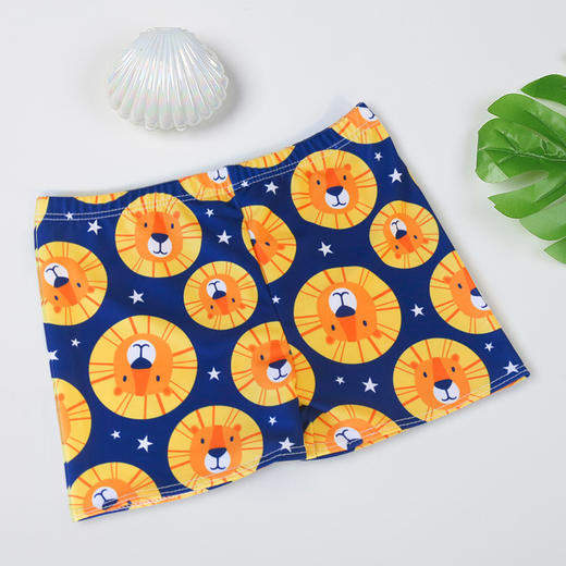 【高弹速干泳裤，吸湿透气，柔软舒适】儿童泳裤男童女童平角 可爱卡通游泳短裤 小孩宝宝游泳裤-QQ 商品图13