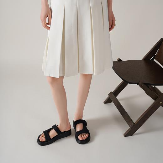【夏季新款】2025年夏季新款舒适透气厚底防滑大底百搭罗马拖鞋T25BJ20751 商品图4