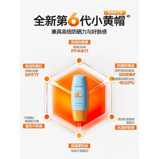 Mistine蜜丝婷 小黄帽面部水感养肤防晒霜乳40ml*2 商品图1