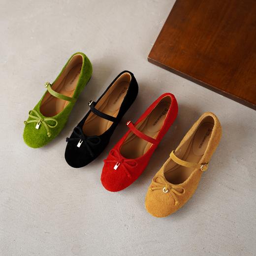 【夏季新款】2025年春季新款舒适平底多彩优雅百搭玛丽珍浅口单鞋T25CE39021 商品图10