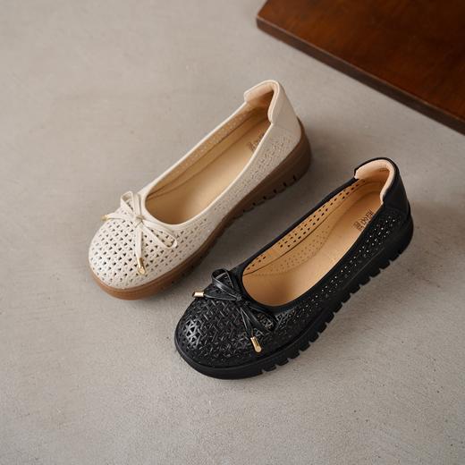 【夏季新款】2025年夏季新款舒适透气厚底坡跟防滑大底软底软面妈妈鞋T25AH16371 商品图7