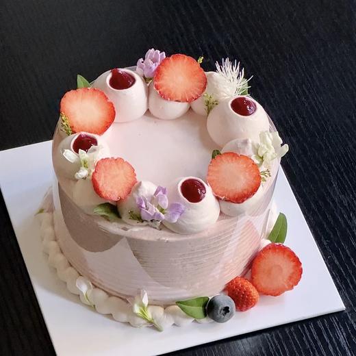 【落霞】草莓水果蛋糕 商品图0