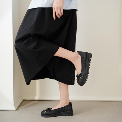 【夏季新款】2025年夏季新款舒适透气厚底坡跟防滑大底软底软面妈妈鞋T25AH16371 商品图5