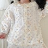宝宝夏季纱布睡衣儿童棉纱开衫两件套男女童卡通泡泡棉A类家居服套装 商品缩略图1