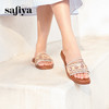 Safiya/索菲娅2025波西米亚时尚休闲平底配裙子外穿沙滩拖鞋SFD2110M64/SFD2110364 商品缩略图2