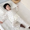宝宝夏季纱布睡衣儿童棉纱开衫两件套男女童卡通泡泡棉A类家居服套装 商品缩略图5