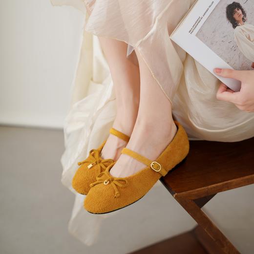 【夏季新款】2025年春季新款舒适平底多彩优雅百搭玛丽珍浅口单鞋T25CE39021 商品图2