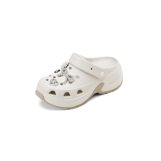 【夏季新款】2025年夏季新款舒适透气厚底防滑大底百搭包头后空半拖鞋T25AH16461 商品图12