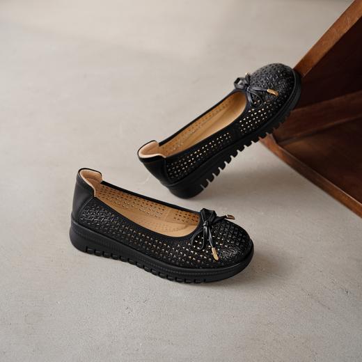 【夏季新款】2025年夏季新款舒适透气厚底坡跟防滑大底软底软面妈妈鞋T25AH16371 商品图8