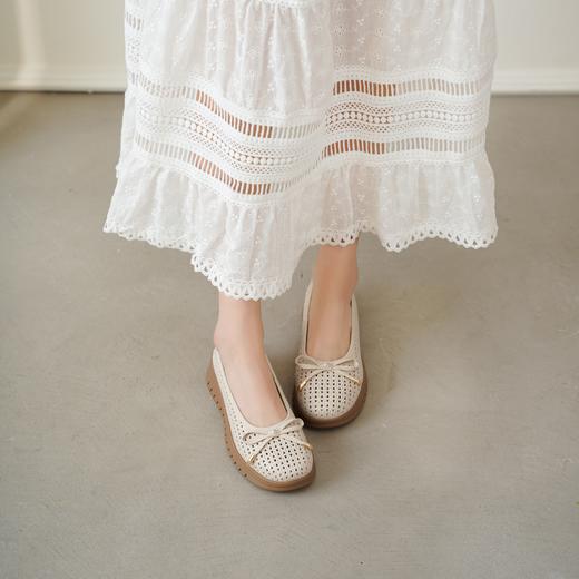 【夏季新款】2025年夏季新款舒适透气厚底坡跟防滑大底软底软面妈妈鞋T25AH16371 商品图3