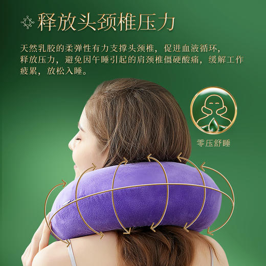 泰嗨TAIHI 旅行U型枕头颈托 泰国原装进口 天然乳胶 商品图3