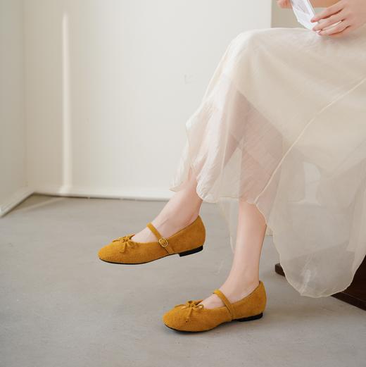 【夏季新款】2025年春季新款舒适平底多彩优雅百搭玛丽珍浅口单鞋T25CE39021 商品图1