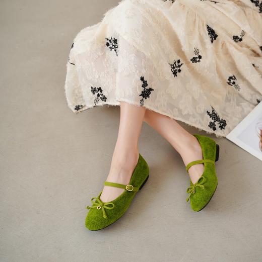 【夏季新款】2025年春季新款舒适平底多彩优雅百搭玛丽珍浅口单鞋T25CE39021 商品图9