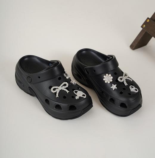 【夏季新款】2025年夏季新款舒适透气厚底防滑大底百搭包头后空半拖鞋T25AH16461 商品图9